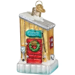 Old World Christmas Ice Fishing Shanty Ornament
