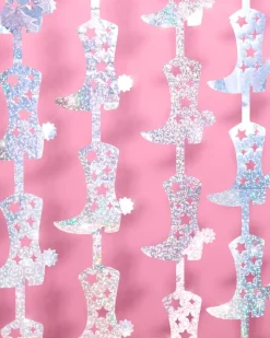 Outlet xo, Fetti Iridescent Cowgirl Boot Curtain Backdrop