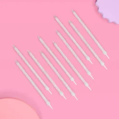 Best xo, Fetti Iridescent Glitter Candles & Disco Ball Cake Topper Set