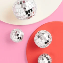 Best xo, Fetti Iridescent Glitter Candles & Disco Ball Cake Topper Set