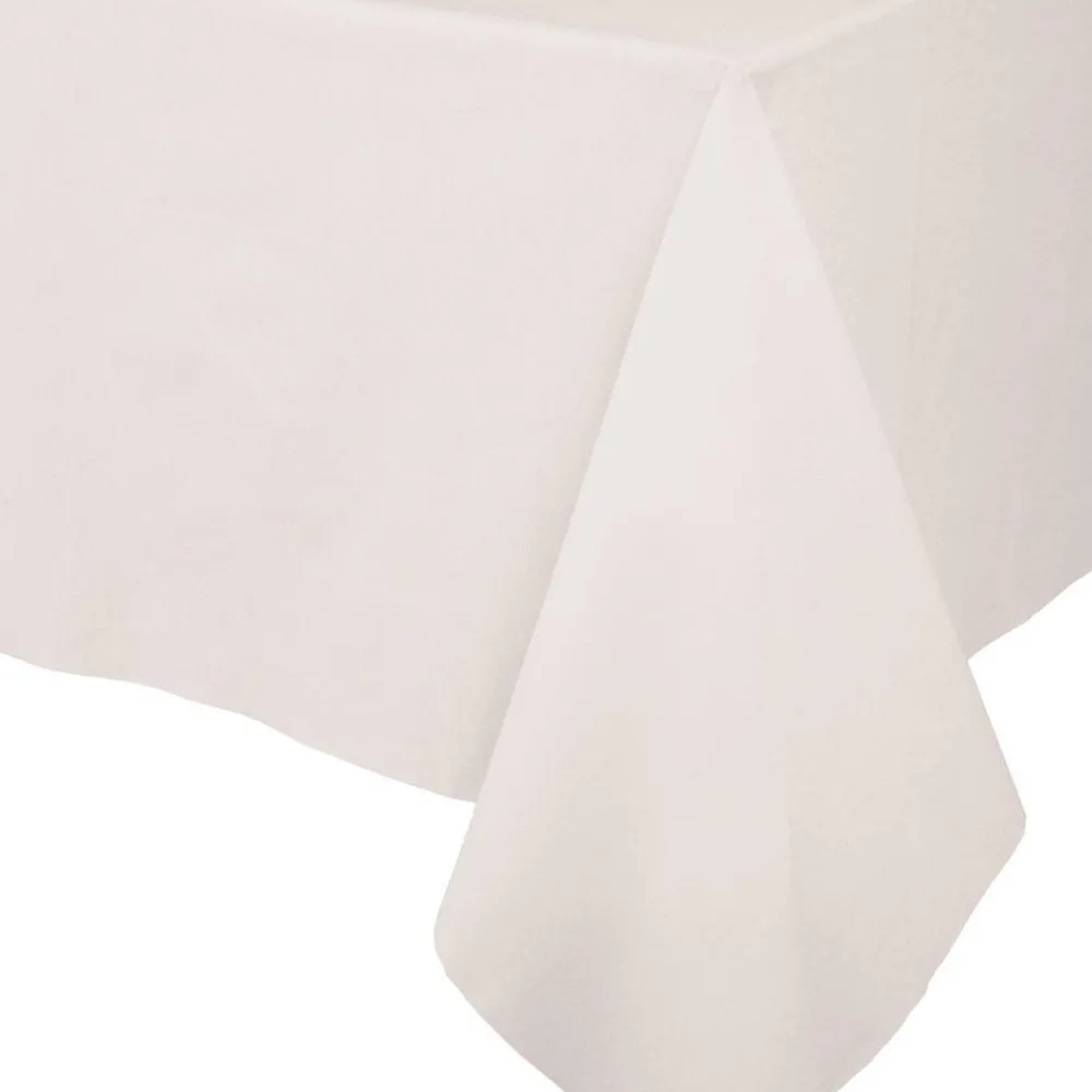 Sale Caspari Ivory Paper Linen Like Table Cover
