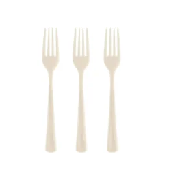 Sale Crown Display Ivory Plastic Forks
