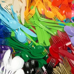 Sale Crown Display Ivory Plastic Forks