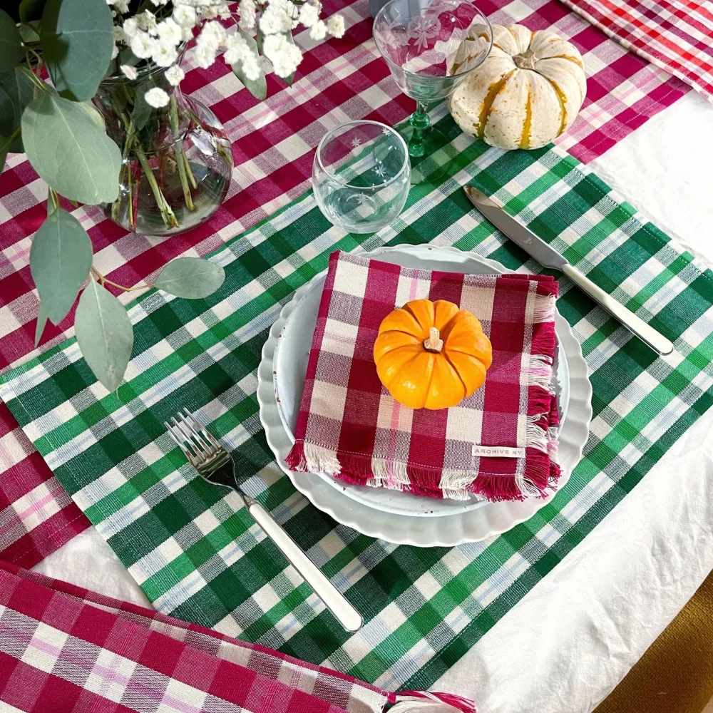 Online Archive New York Josefina Plaid Placemat Set