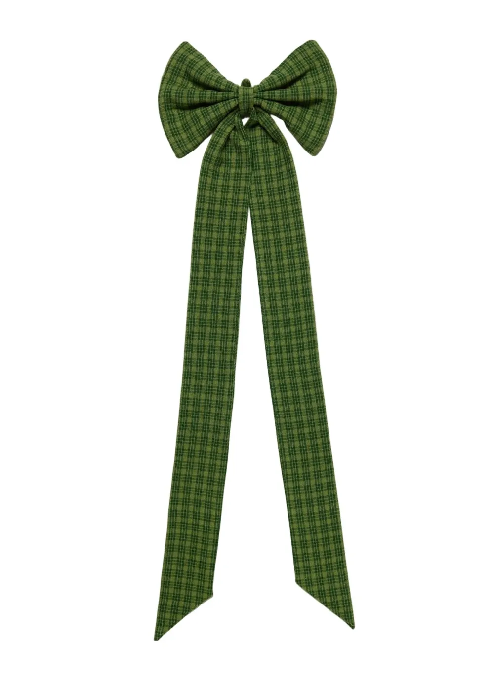 New Heather Taylor Home Katherine Plaid Evergreen Fabric Bow