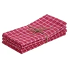 Best Heather Taylor Home Katherine Plaid Red & Pink Napkins