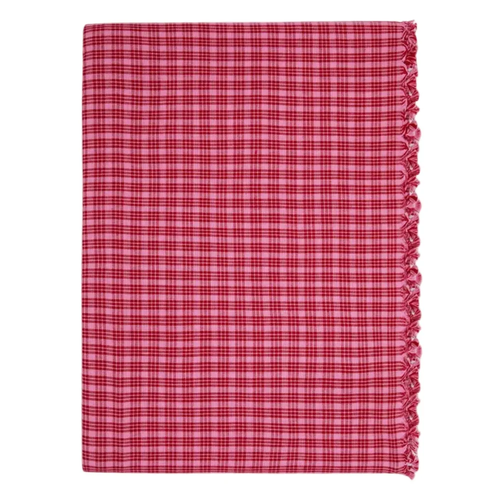 Online Heather Taylor Home Katherine Plaid Valentine Tablecloth