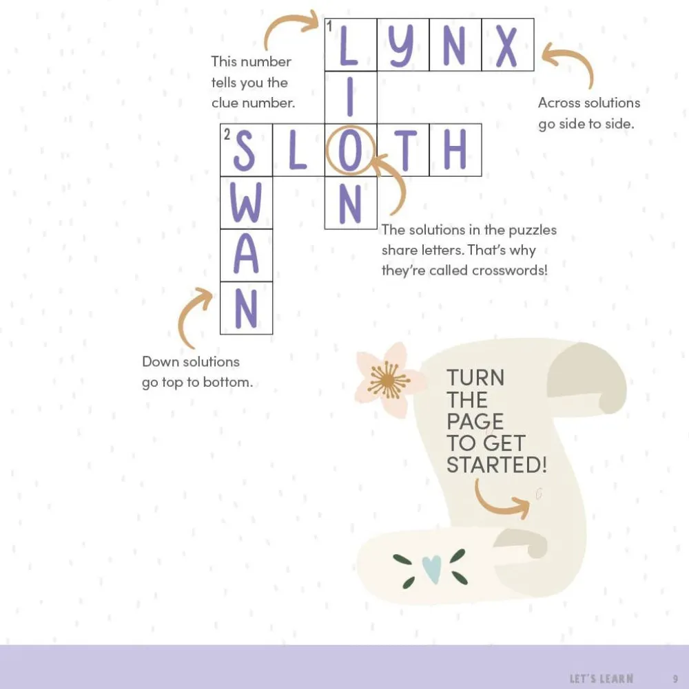 Clearance Schiffer Publishing KindKids Let It Snow Crossword Puzzles for Kids