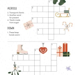 Clearance Schiffer Publishing KindKids Let It Snow Crossword Puzzles for Kids
