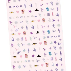 Hot xo, Fetti Kpop Demon Hunters Inspired Nail Stickers