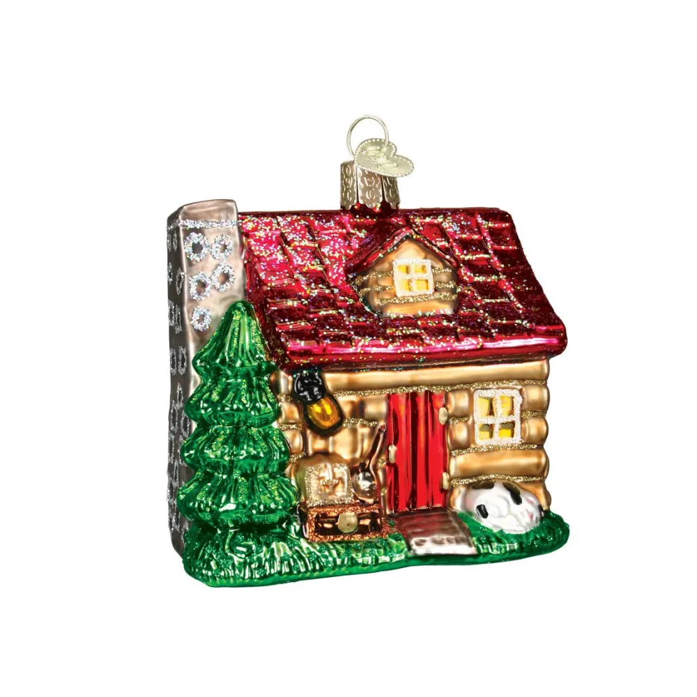 Best Old World Christmas Lake Cabin Ornament