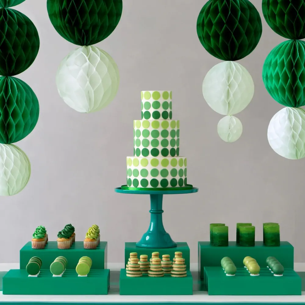 Sale Bonjour Fete Large Emerald Green Pedestal Melamine Cake Stand