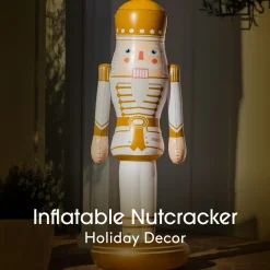 New Funboy Large Inflatable Gold & White Nutcracker