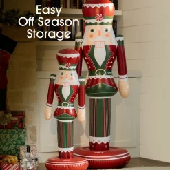 Discount Funboy Large Inflatable Red & Green Nutcracker Nutcracker