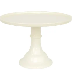 Sale Joyeux Company Large Linen White Melamine Cake Stand