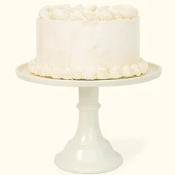 Sale Joyeux Company Large Linen White Melamine Cake Stand