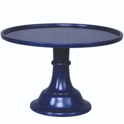 Bonjour Fete Large Midnight Blue Pedestal Melamine Cake Stand