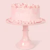 Joyeux Company Large Peony Pink Melamine Cake Stand