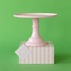 Clearance Bonjour Fete Large Petal Pink Pedestal Melamine Cake Stand