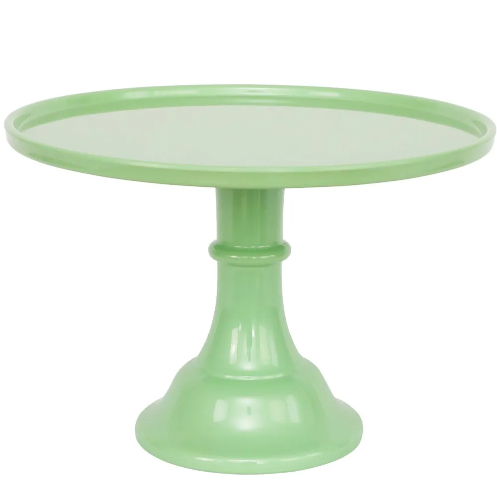 Online Joyeux Company Large Sage Green Melamine Cake Stand