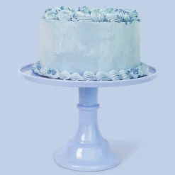 Sale Joyeux Company Large Wedgewood Blue Melamine Cake Stand