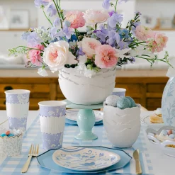 Sale Joyeux Company Large Wedgewood Blue Melamine Cake Stand