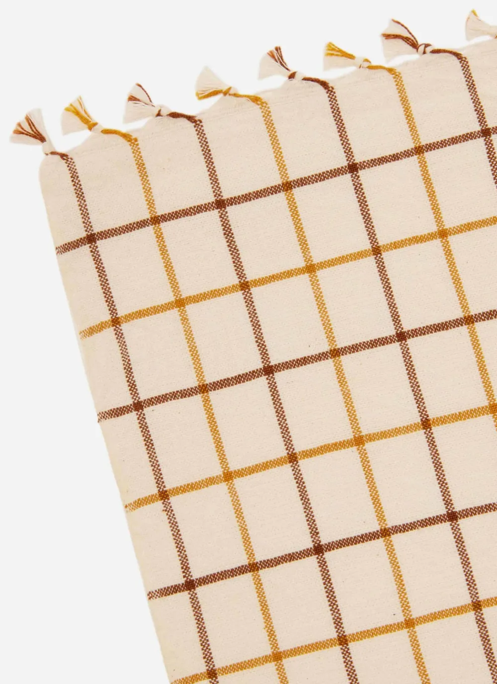 Heather Taylor Home Lattice Nutmeg Tablecloth