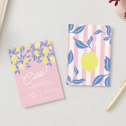 Outlet Bonjour Fete Lemon Zest Ciao Digital Party Invitation Download