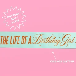 Hot xo, Fetti Life of a Birthday Girl Party Sash