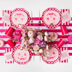Hot Bonjour Fete Light & Haute Pink Signature Cabana Stripe Guest Towels