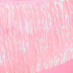 Hot xo, Fetti Light Pink Iridescent Fringe Banner
