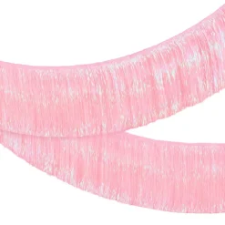 Hot xo, Fetti Light Pink Iridescent Fringe Banner