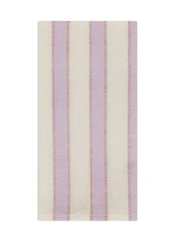 New Heather Taylor Home Lilac & Cream Stripe Napkins
