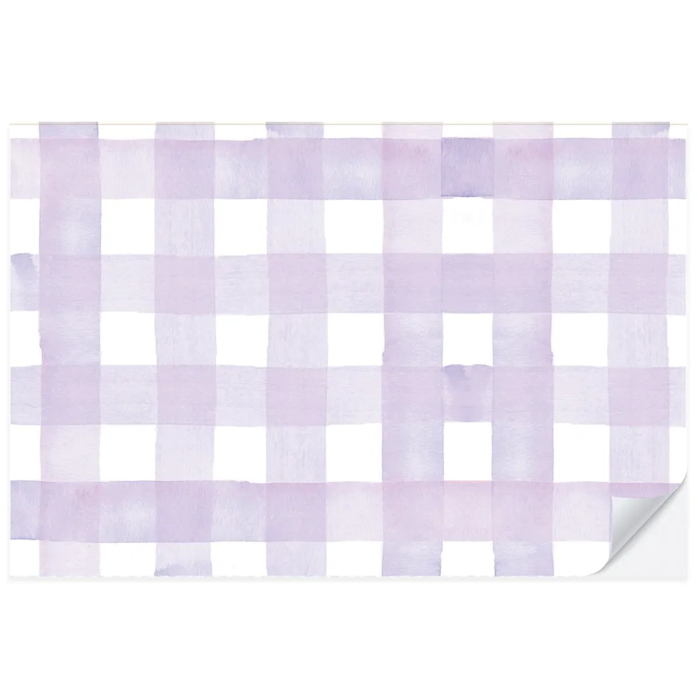 Sale Cami Monet Lilac Gingham Paper Placemats