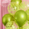 Best xo, Fetti Lime Green Confetti Latex Balloons