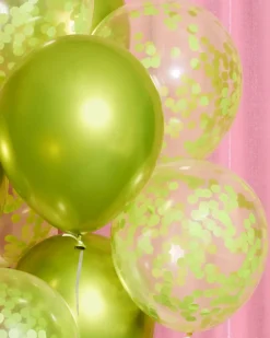 Best xo, Fetti Lime Green Confetti Latex Balloons