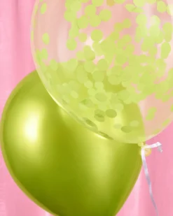 Best xo, Fetti Lime Green Confetti Latex Balloons