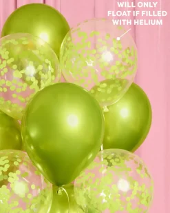 Best xo, Fetti Lime Green Confetti Latex Balloons