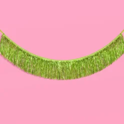 Discount xo, Fetti Lime Green Fringe Banner