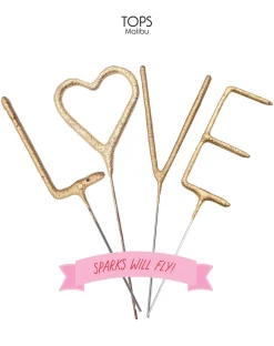 Clearance TOPS Malibu Love Sparkler Card