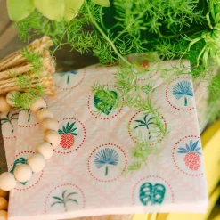 New Bonjour Fete Luau Tropical Icon Large Napkins