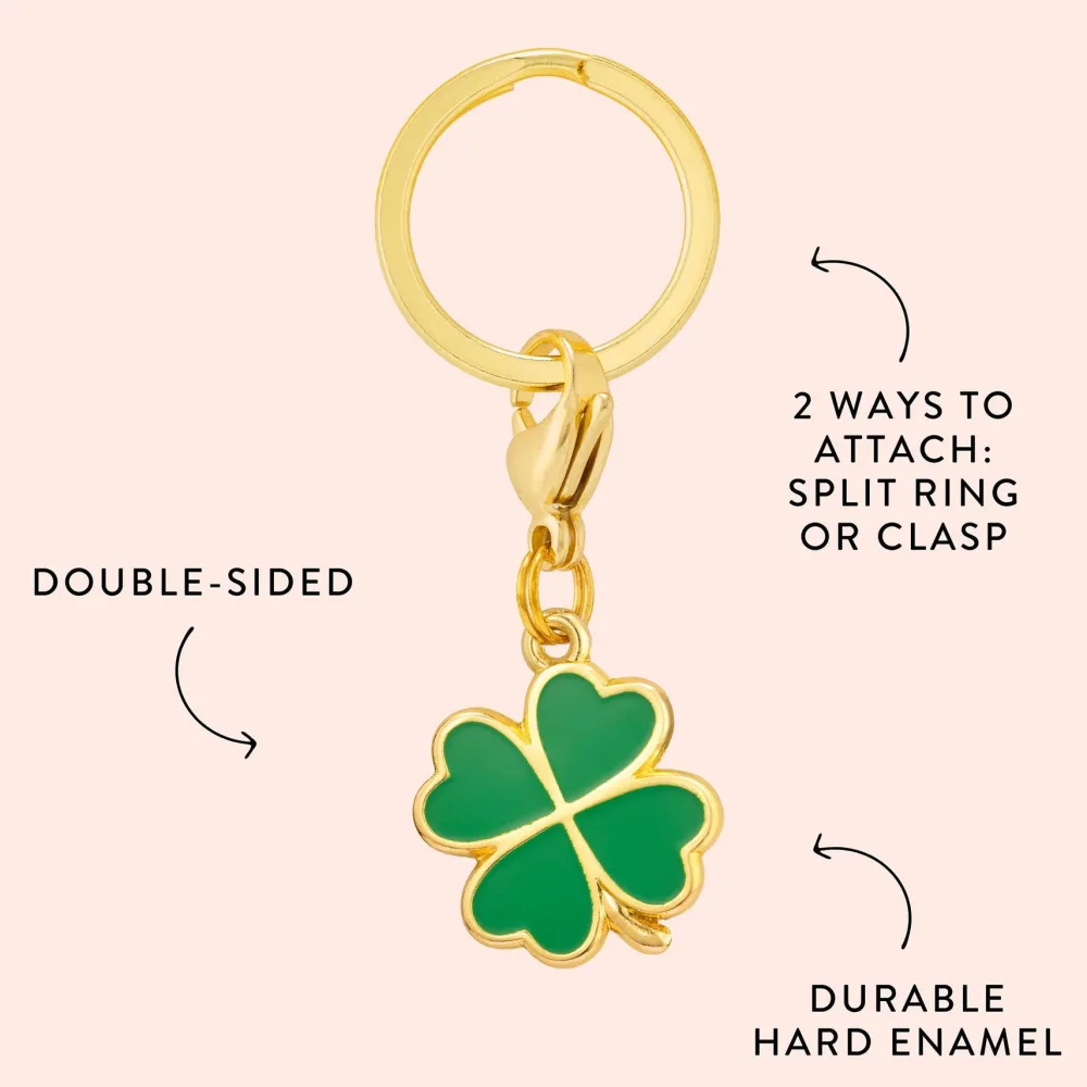 Discount The Foggy Dog Lucky Clover Collar Charm