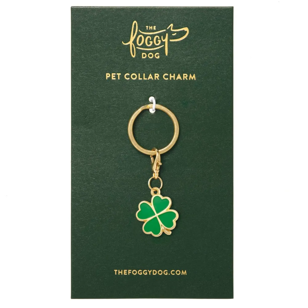 Discount The Foggy Dog Lucky Clover Collar Charm