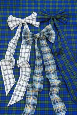 Best Heather Taylor Home Maine Plaid Multicolor Fabric Bow