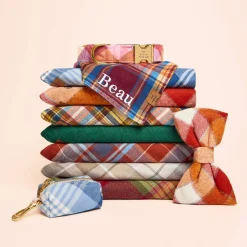 Clearance The Foggy Dog Maple Plaid Flannel Dog Bandana