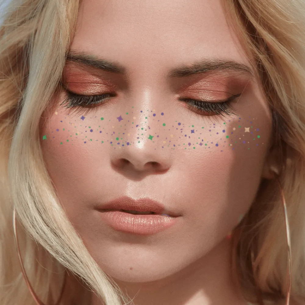 Sale Flash Tattoos Mardi Gras Freckles Temporary Tattoos