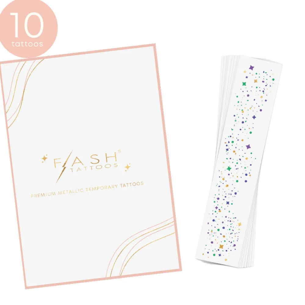 Sale Flash Tattoos Mardi Gras Freckles Temporary Tattoos