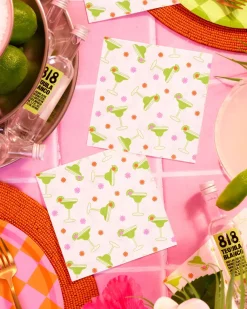 Clearance xo, Fetti Margarita Napkins - 25 paper napkins