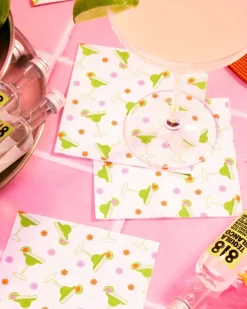 Clearance xo, Fetti Margarita Napkins - 25 paper napkins