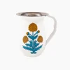 Discount Trudie Marigold Poppy Hand-painted Enamelware Pitcher